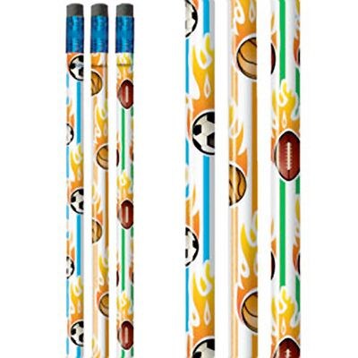 SmileMakers® Sparkle Sports Flames Pencils; 50 PCS