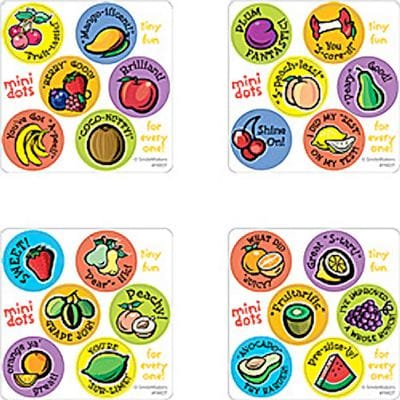 SmileMakers® Scented Motivational Fruit; 450/Roll