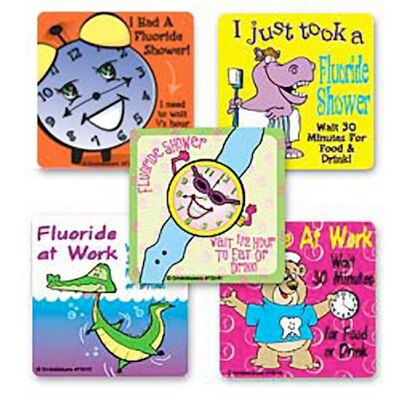 SmileMakers® Fluoride Treatment Stickers, 2-1/2”H x 2-1/2”W, 100/Box