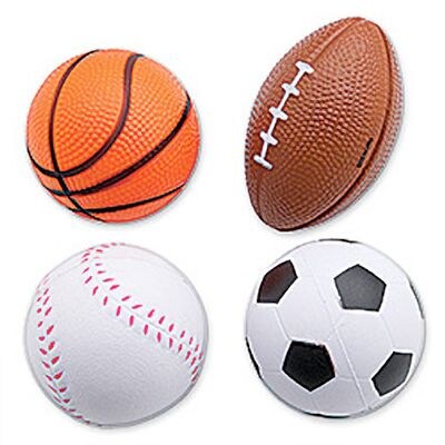 SmileMakers® Sports Squeeze Balls 59Mm; 24 PCS