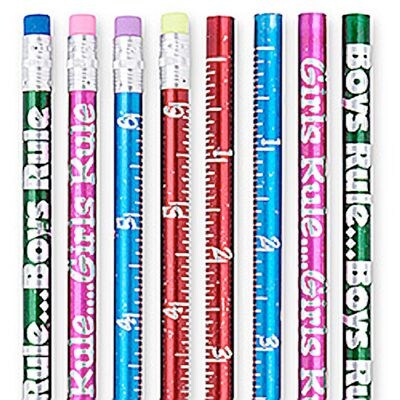 SmileMakers® Boys/Girls Rule Pencils; 50 PCS