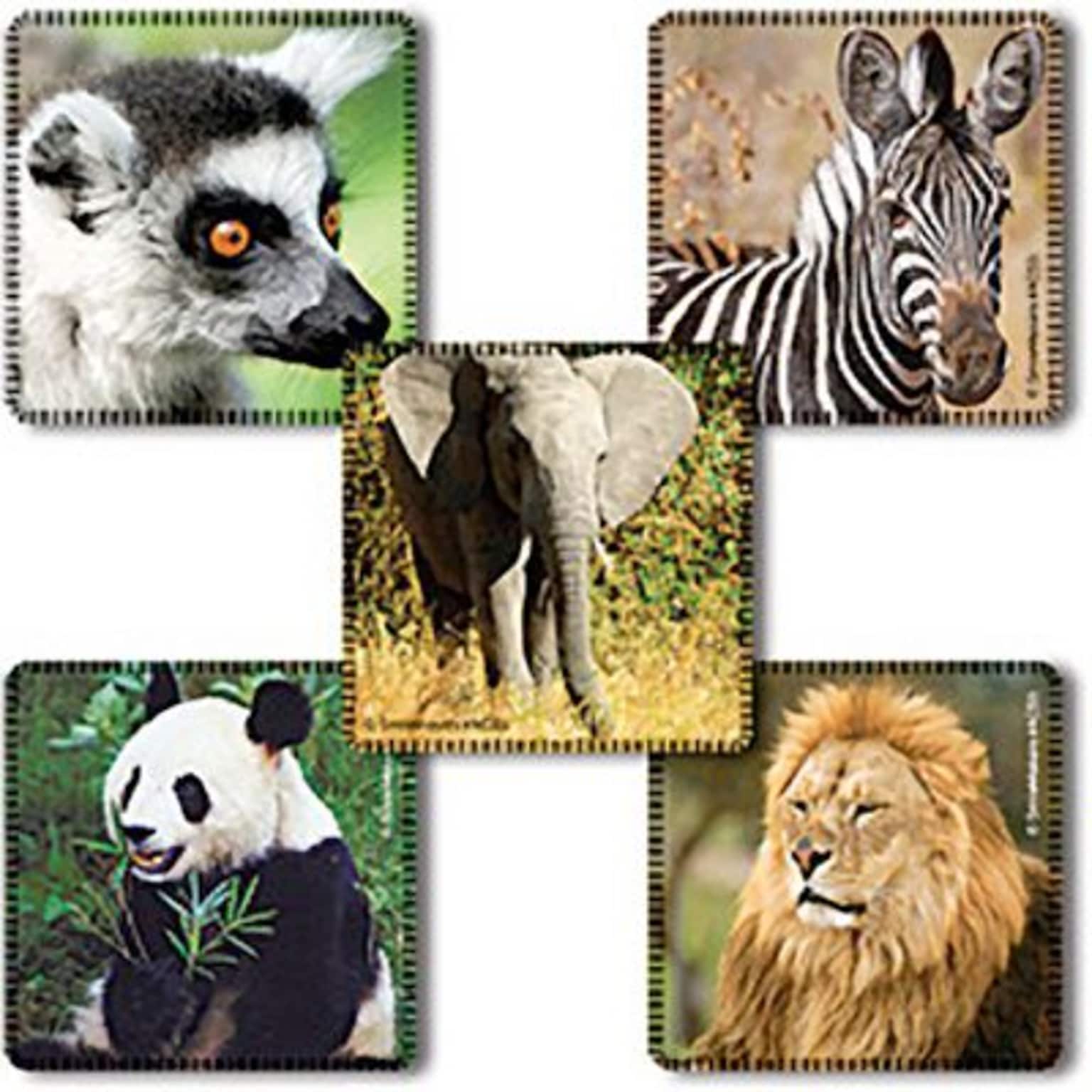 SmileMakers® Favorite Animals Stickers, 2-1/2”H x 2-1/2”W, 100/Roll