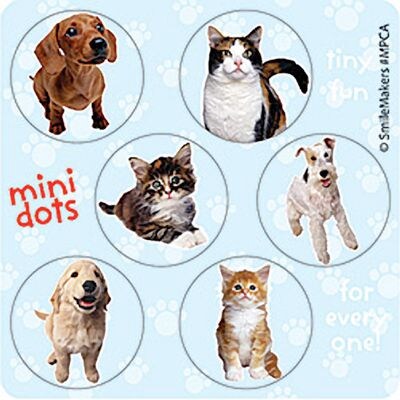 SmileMakers® Puppy & Kitten Mini Dots; 600/Roll