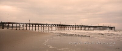 Diamond Decor "Boardwalk Quote" Canvas Wall Art, 8" x 20"