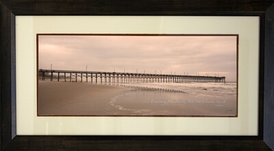 Diamond Decor "Boardwalk Quote" Framed Print Art, 15" x 27"