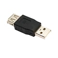 4XEM™ USB A Female to USB A Male Adapter, Black