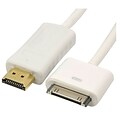 4XEM™ 30-Pin To HDMI Male Audio/Video Cable For iPad/iPhone/iPod, White