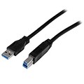 Startech 6 SuperSpeed USB 3.0 Male A/B Cable, Black