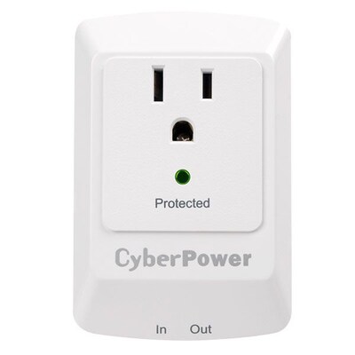 Cyberpower® Professional 1-Outlet 900 Joule Surge Suppressor With RJ-11