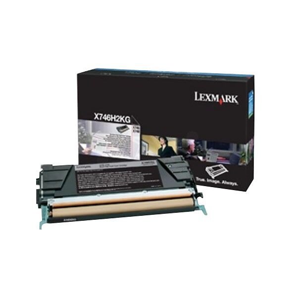 Lexmark™ Black Toner Cartridge (X746H4KG), High Yield (12000 Pages)