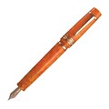 Delta Dolcevita Oro Mid-Size Vermeil Trim Fountain Pen, Medium Nib, Orange
