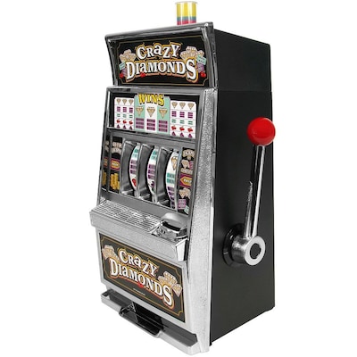 Trademark Poker™ Crazy Diamonds Slot Machine Bank