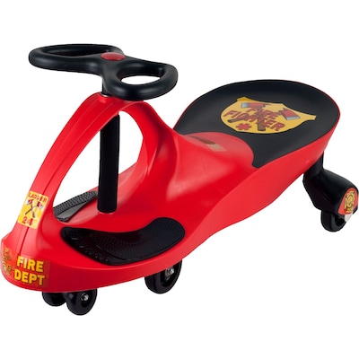 Lil' Rider Red Rescue Firefighter Wiggle Ride-on Car, Red (886511012592)