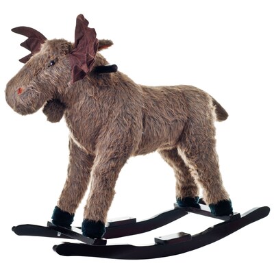 Happy Trails™ Plush Rocking Max Moose, Brown/Black