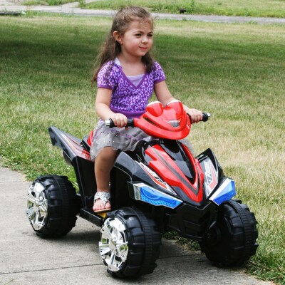 Lil' Rider™ Battery-Powered Pro Circuit Hero 4-Wheeler, Black/Red (80-CH917)