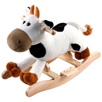 happy trails cow plush rocking animal
