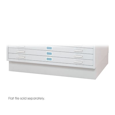 Safco 2 Drawer Flat File Cabinet Not Assembled Specialty White 4995whr Quill Com