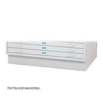 Safco 2 Drawer Flat File Cabinet Not Assembled Specialty White 4995whr Quill Com