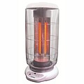 Optimus H-84001 1000 W 22 Tall Oscil Carbon Barrel Heater With Remote; White