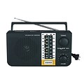 Supersonic® 5 Band AM/FM/SW1/SW2/TV Portable Radio
