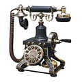 Paramount® 541518 Eiffel Tower Nostalgic Vintage Style Telephone;  Black