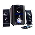 Supersonic® SC-1120 2.1 Multimedia Speaker System With USB/SD Inputs, Black