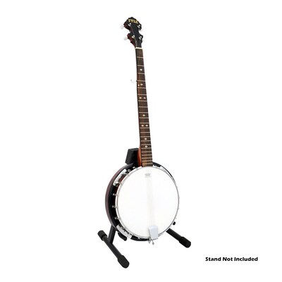 Photo 1 of **MAJOR DAMAGE**READ NOTES**
5-String Geared Tunable Banjo with White Jade Tune Pegs & Rosewood, Pyle PBJ60