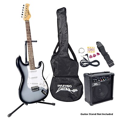 Pyle® Beginner Electric Guitar Package;  Black