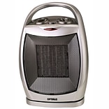 Optimus H-7247 1500-Watt Portable Oscillating Ceramic Heater, Silver (93578897M)