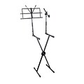 Pyle® PKS30 Keyboard Stand With Music Stand and Microphone Boom;  Black