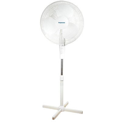 Impress IM-724 16 Oscillating Stand Fan; White