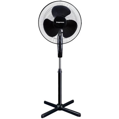 Impress IM-725 16 Oscillating Stand Fan; Black
