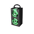Supersonic® SC-1321 Portable Rechargeable Speaker With FM Radio,  Green
