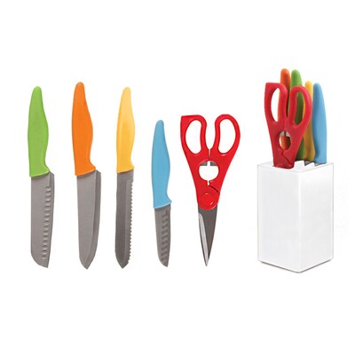 Gibson Colorsplash Primary Basics Preparation Cutlery Set, 6 Piece