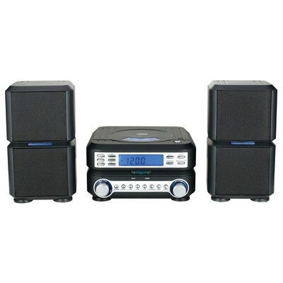 Naxa® NS-438 Digital CD Micro System With AM/FM Stereo Radio,  Black