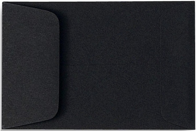 LUX #1 Coin Envelopes (2-1/4 x 3-1/2) 50/Box, Midnight Black (1COBLK-50)