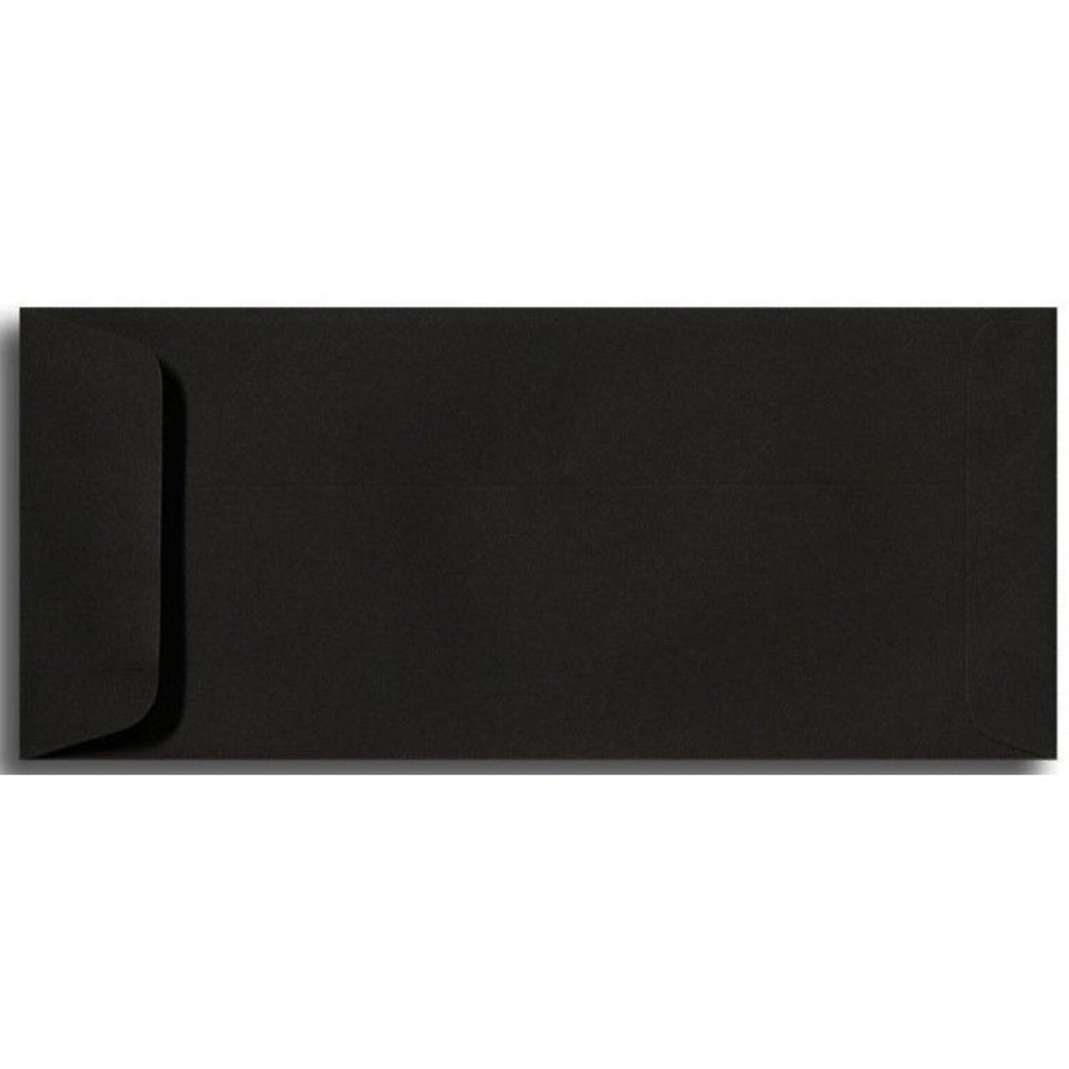 LUX Open End #10 Envelope, 4-1/8 x 9-1/2, Black Linen, 500/Box (7716-BLI-500)