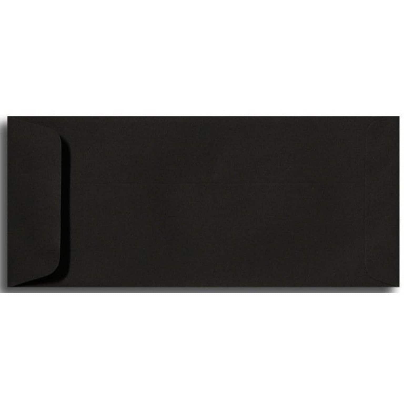 LUX® 80lb 4 1/8x9 1/2 Open End #10 Envelopes, Black Linen, 500/BX