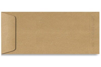 LUX® 70lb 4 1/8x9 1/2 Open End #10 Envelopes, Grocery Bag Brown, 1000/BX