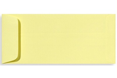 LUX® 70lbs. 4 1/8 x 9 1/2 #10 Open End Envelopes, Lemonade Yellow, 1000/BX