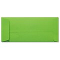 LUX® 4 1/8 x 9 1/2 #10 80lbs. Open End Envelopes, Limelight Green, 50/Pack