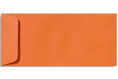 Lux® 4 1/8 x 9 1/2 #10 70lbs. Open End Envelopes; Mandarin Orange, 50/Pk