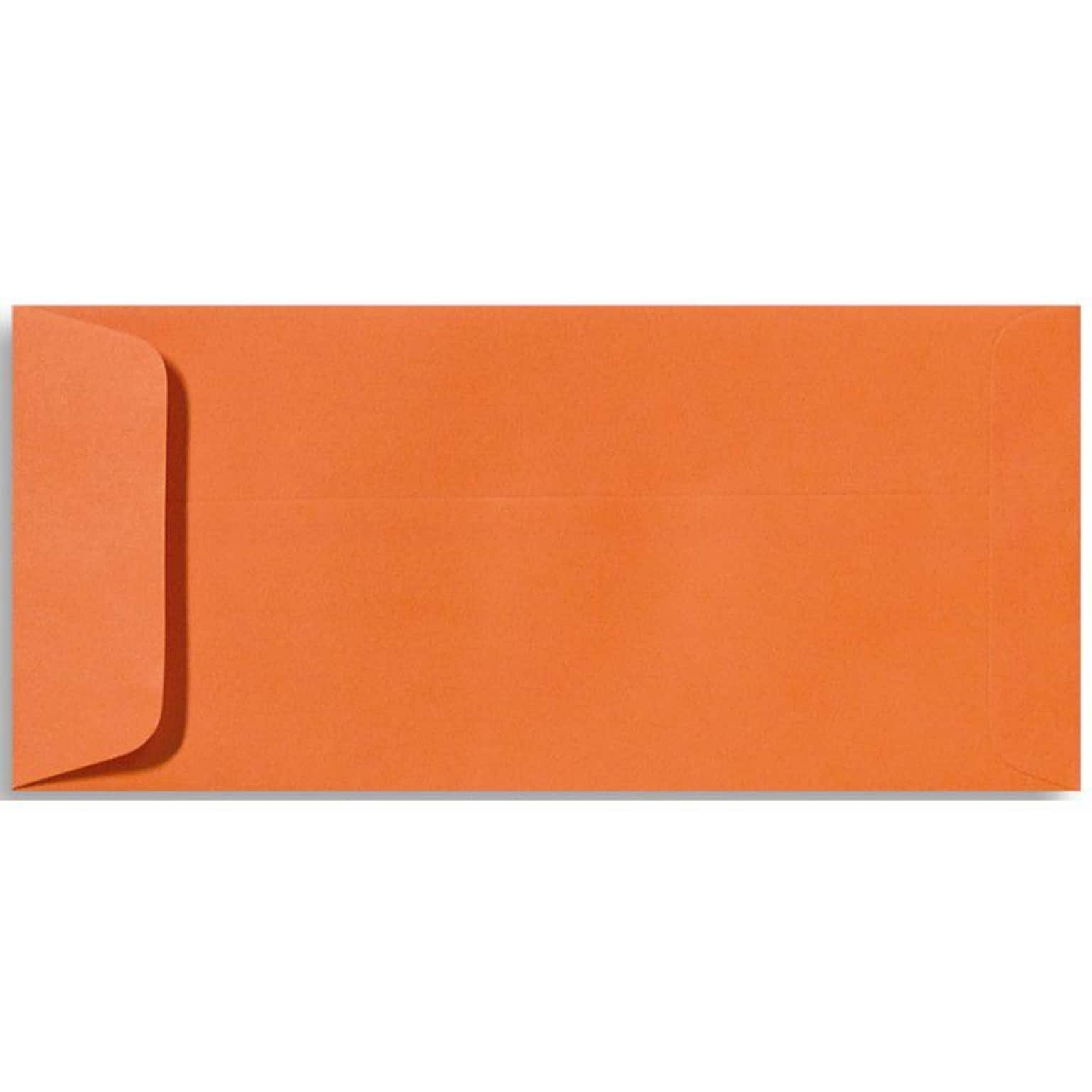 Lux® 4 1/8 x 9 1/2 #10 70lbs. Open End Envelopes; Mandarin Orange, 50/Pk