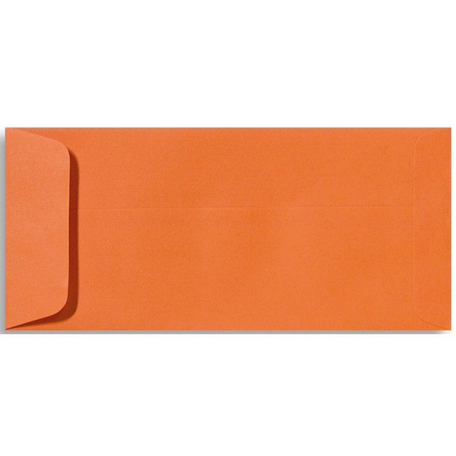 LUX Open End #10 Envelope, 4-1/8 x 9-1/2, Mandarin Orange, 50/Pack (EX7716-11-50)