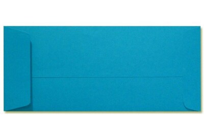 LUX® 80lbs. 4 1/8 x 9 1/2 #10 Open End Envelopes, Pool Blue, 250/BX