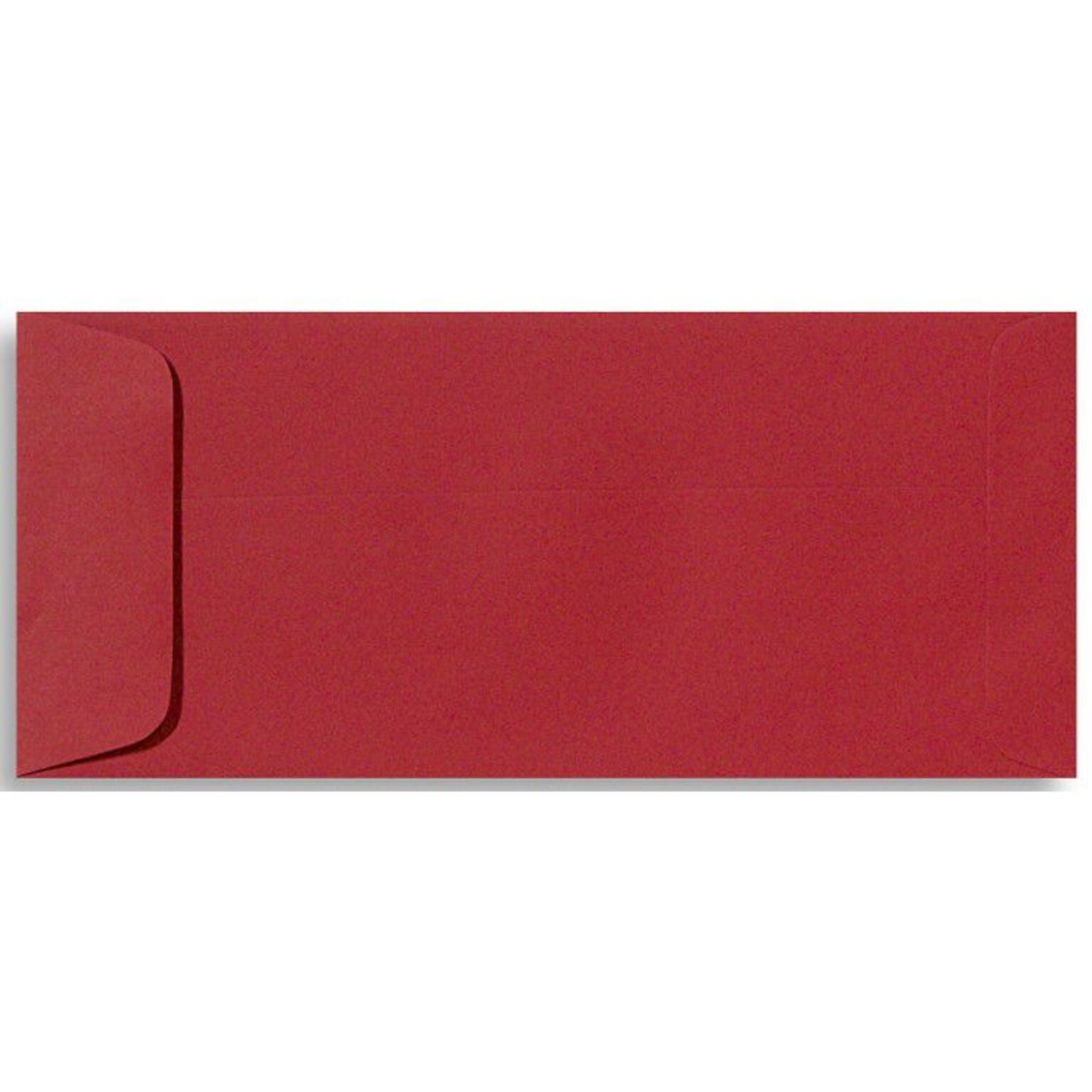 LUX 4 1/8 x 9 1/2 #10 70lbs. Open End Envelopes, Ruby Red, 50/Pack