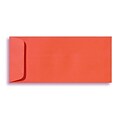 LUX® 4 1/8 x 9 1/2 #10 80lbs. Open End Envelopes, tangerine orange, 50/Pack