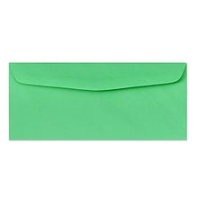 LUX Moistenable Glue Security Tinted #10 Business Envelope, 4 1/2 x 9 1/2, Bright Green, 500/Box (
