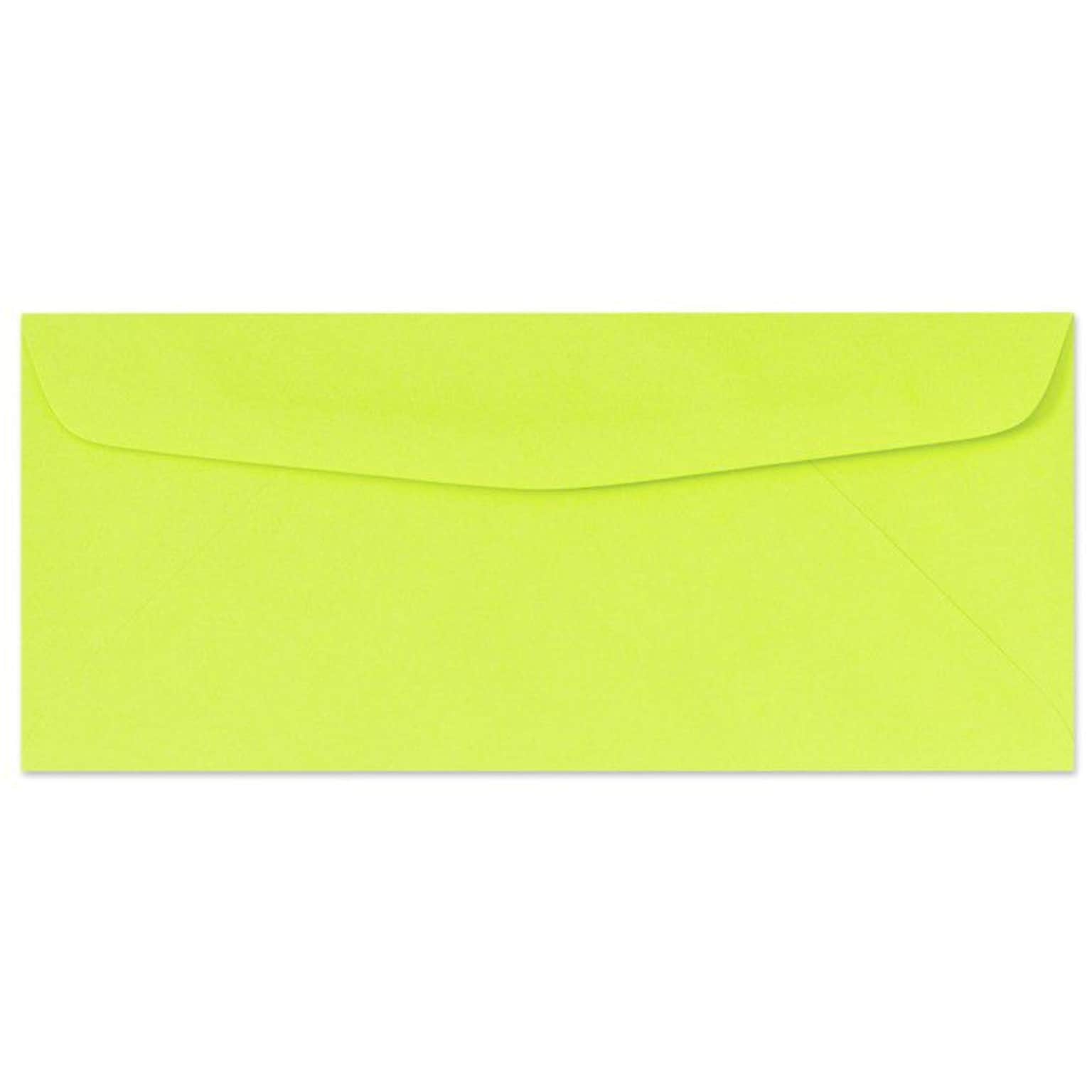 LUX® 60lbs. 4 1/8 x 9 1/2 #10 Bright Regular Envelopes, Electric Green, 1000/BX