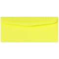 LUX® 60lbs. 4 1/8 x 9 1/2 #10 Bright Regular Envelopes, Electric Yellow, 250/BX